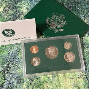 1998 Box kept US Mint Coin Set with Certificate